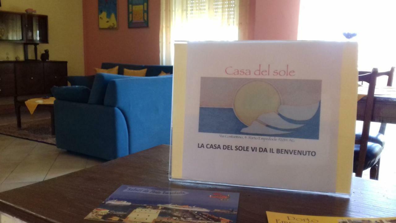 La Casa Del Sole Διαμέρισμα Πόρτο Εμπέντοκλε Εξωτερικό φωτογραφία